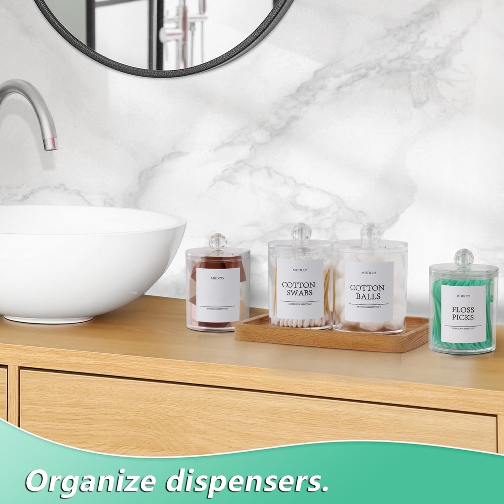 Bathroom Organizers and Storage,4 Pack Plastic Lids