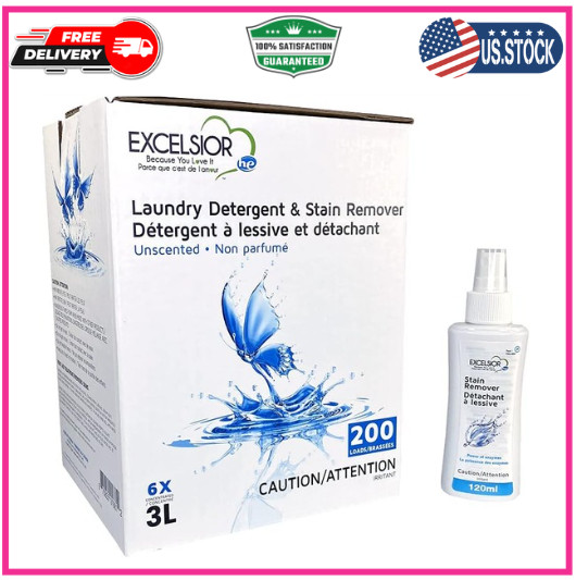 Excelsior - Laundry Detergent with Eco Bottle- Concentrated Liquid - Unscent