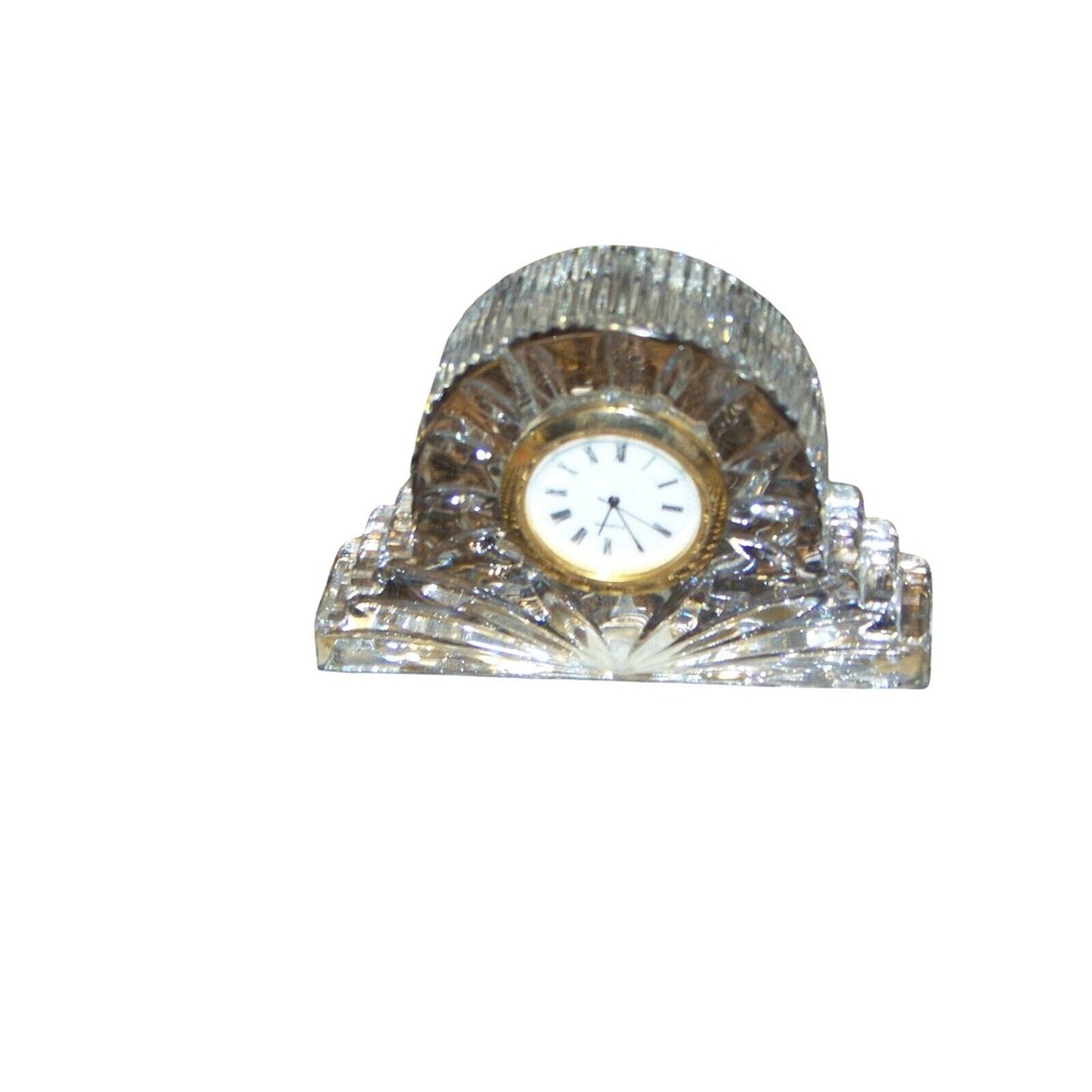 Crystal Clear Glass Clock