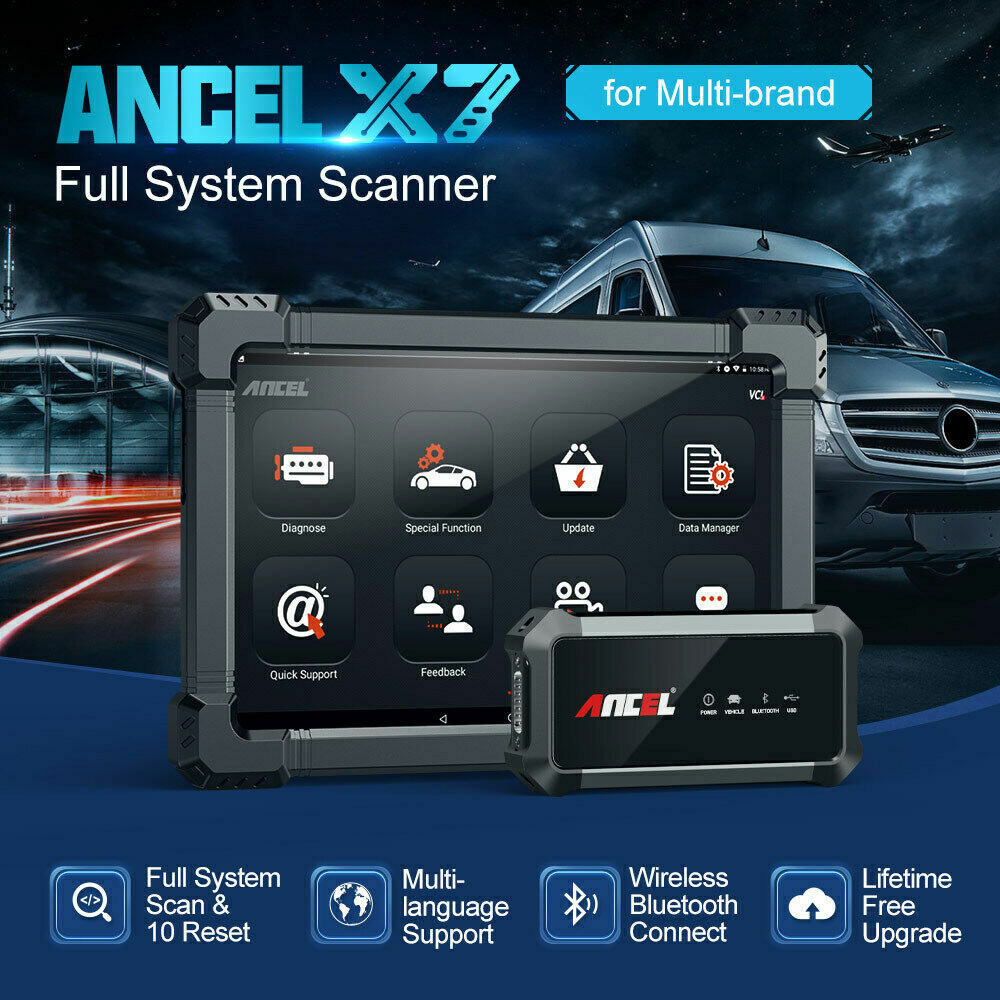 Ancel X7 Bidirectional All System OBD2 Scanner Car Diagnostic Tool Code Reader