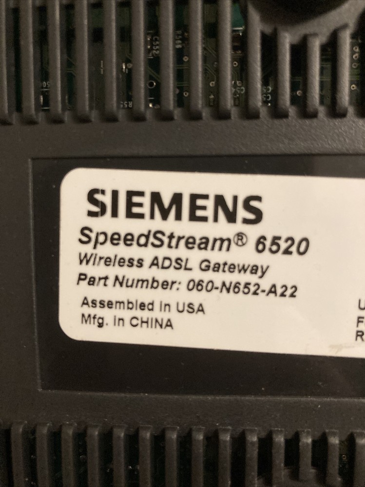 SpeedStream 6520 DSL Router - Old Frontier