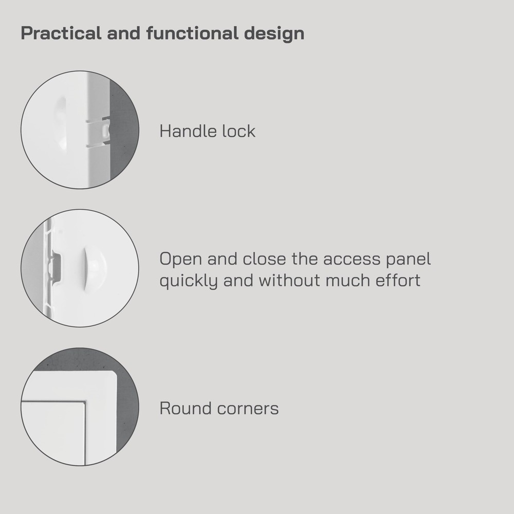 Vent Systems 6'' x 12'' Inch Metal Access Panel - Easy Access Doors - Access Pan