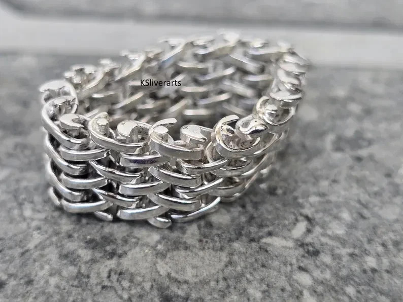 Flexible Ring, 925 Sterling Silver Ring, Silver Handmade Ring,