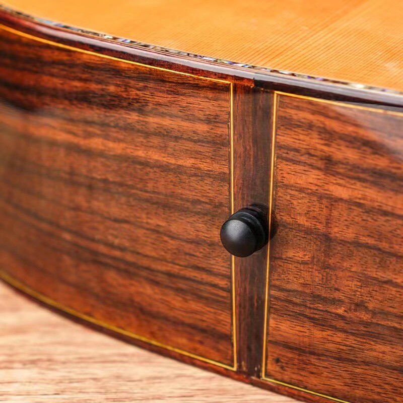 10x Guitar End Pin Ebony Strap Button Peg Bridge Luthier nut saddle string Black