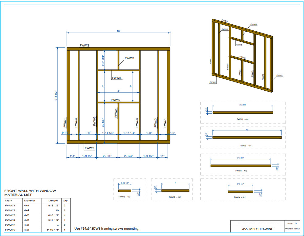 Easy To Build A Frame Cabin Plans, Changeable & Expandable, Hard Copy