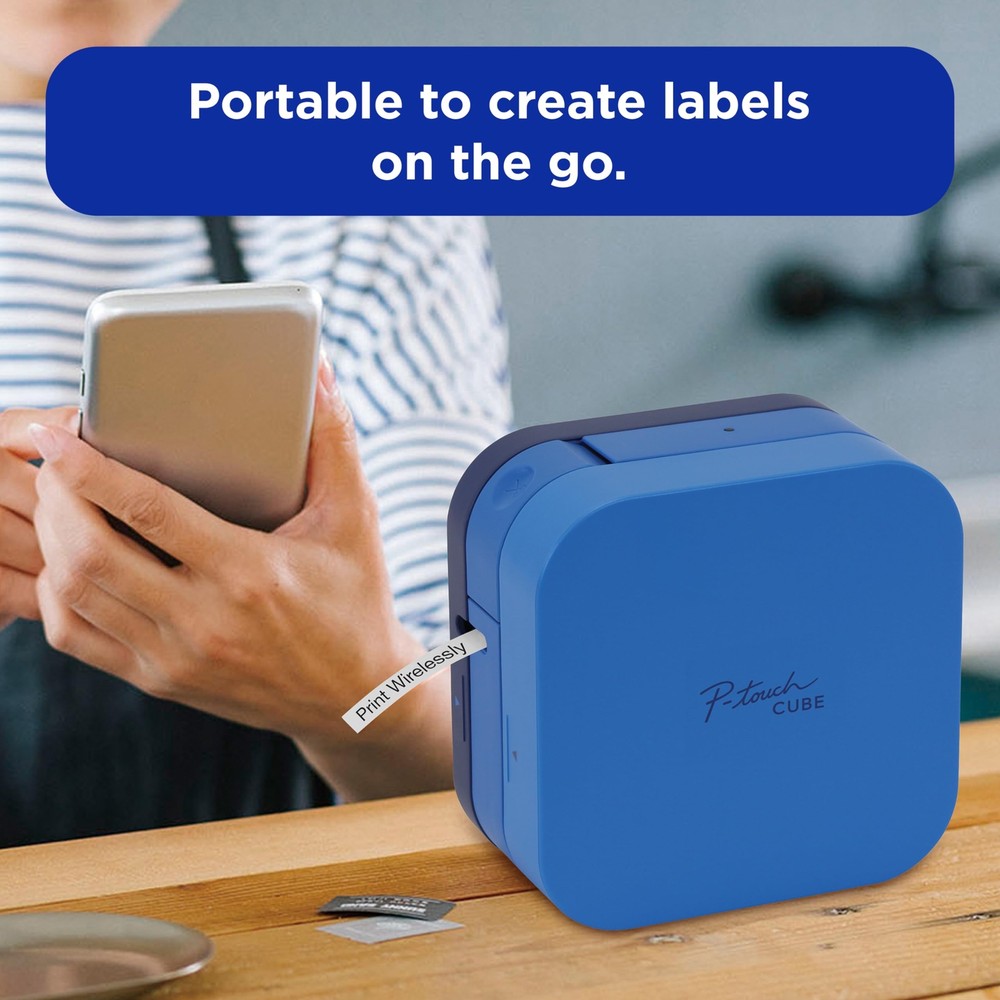 Brother P Touch Cube Bluetooth Label Maker Personalized Labels from Phone
