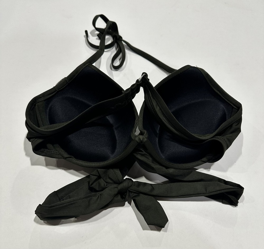 Mossimo Wrap Push-up Halter Bikini Swim Top Olive Small
