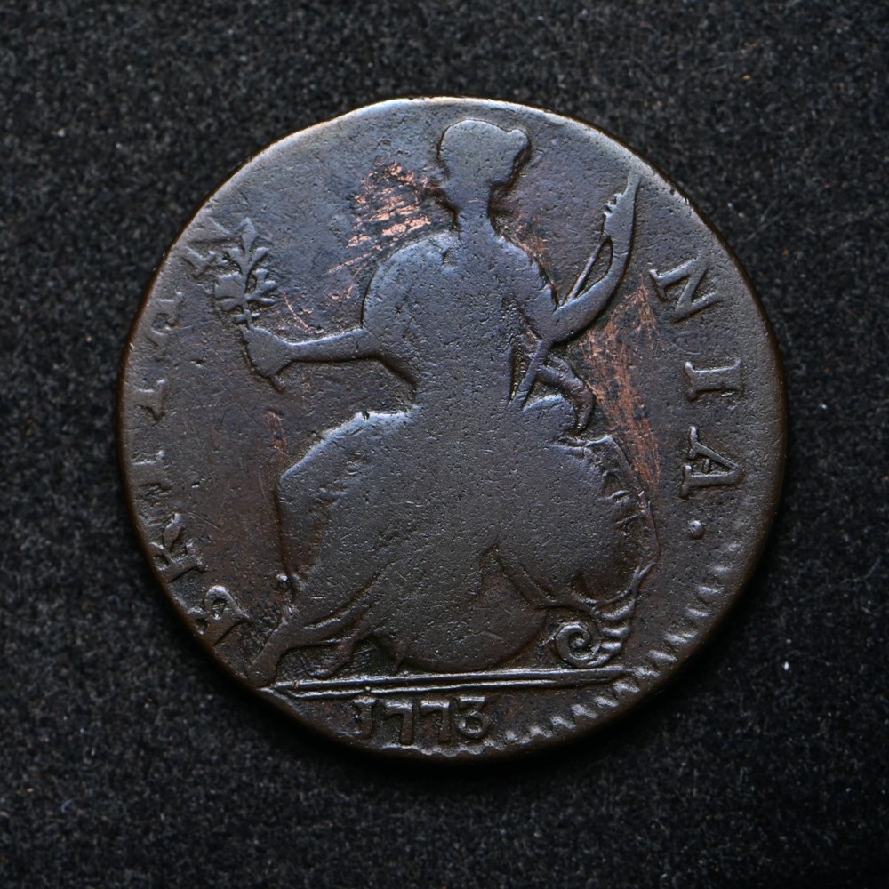 1773 Great Britain Half Penny (cn16609)