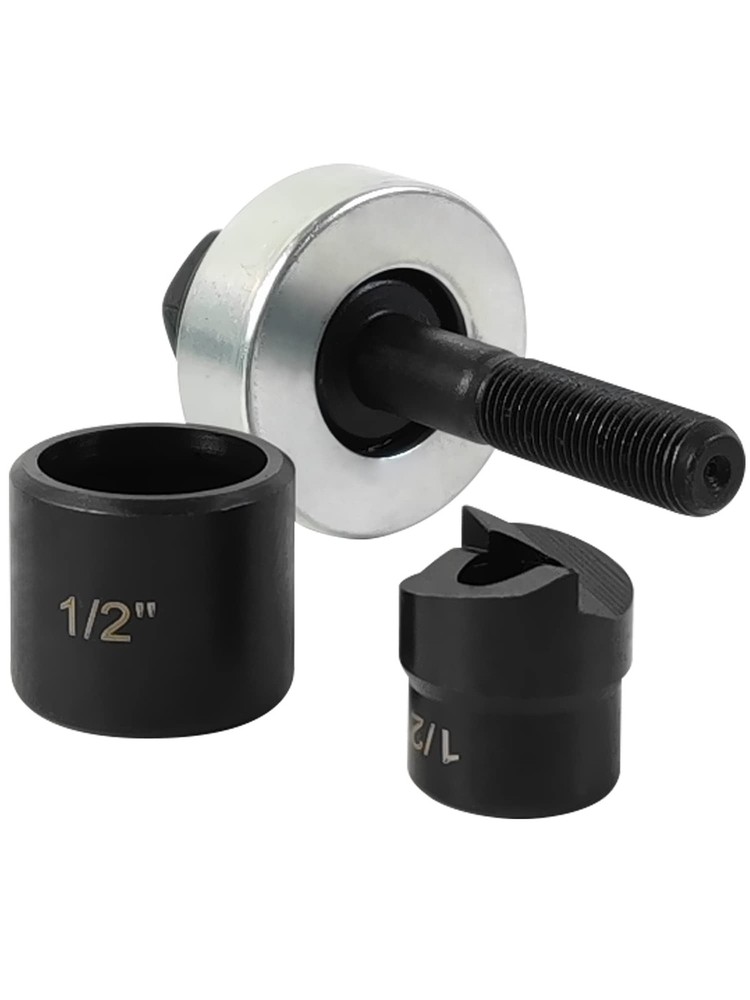 1/2" Conduit Hole Size Knockout Punch Unit with Manual Draw Stud – (0.86" – A...