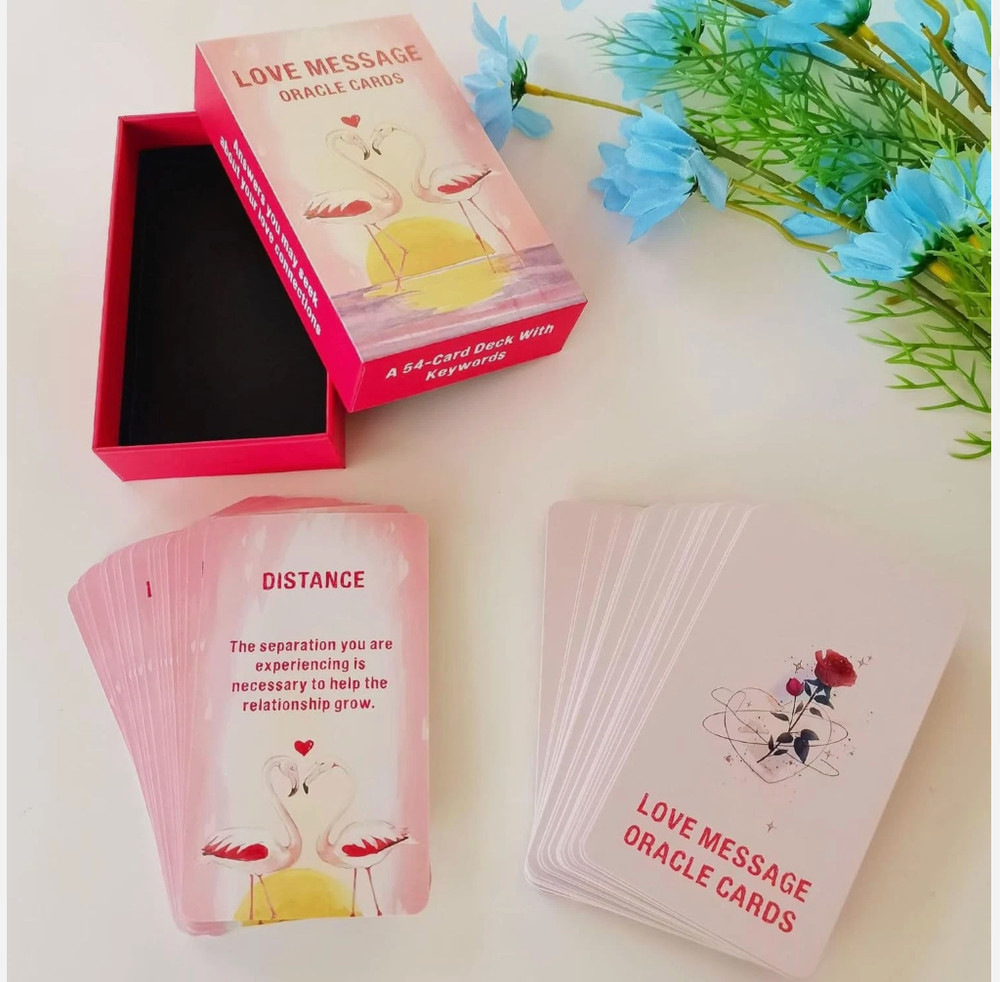 Love message oracle cards