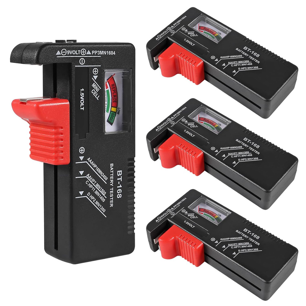 4Pack Battery TesterUniversal Checker Small 4PCS