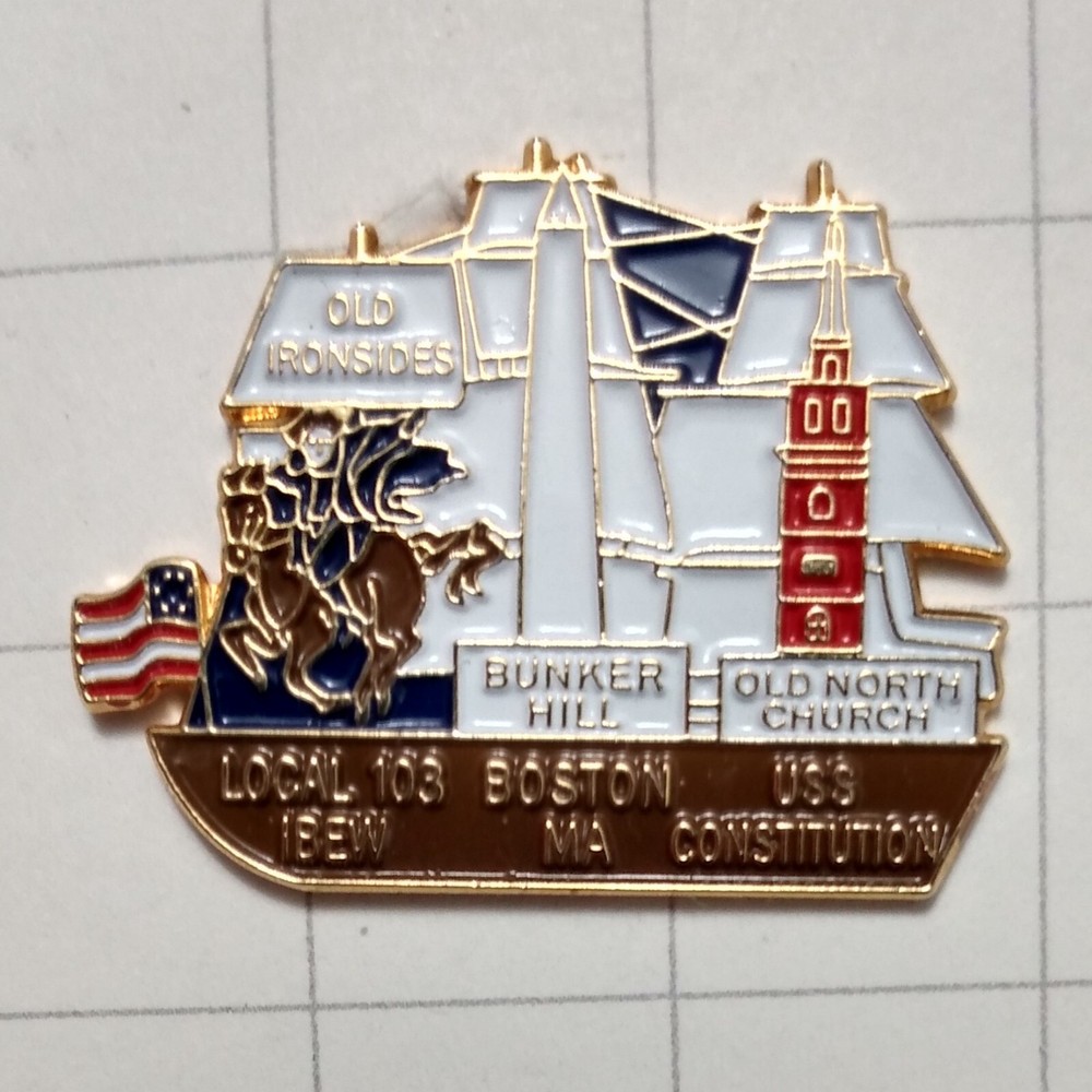 IBEW Lapel Pin Local 103 Boston, MA.