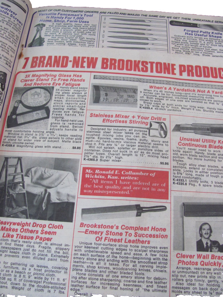 1976 Brookstone Hard-to-Find Tools catalog