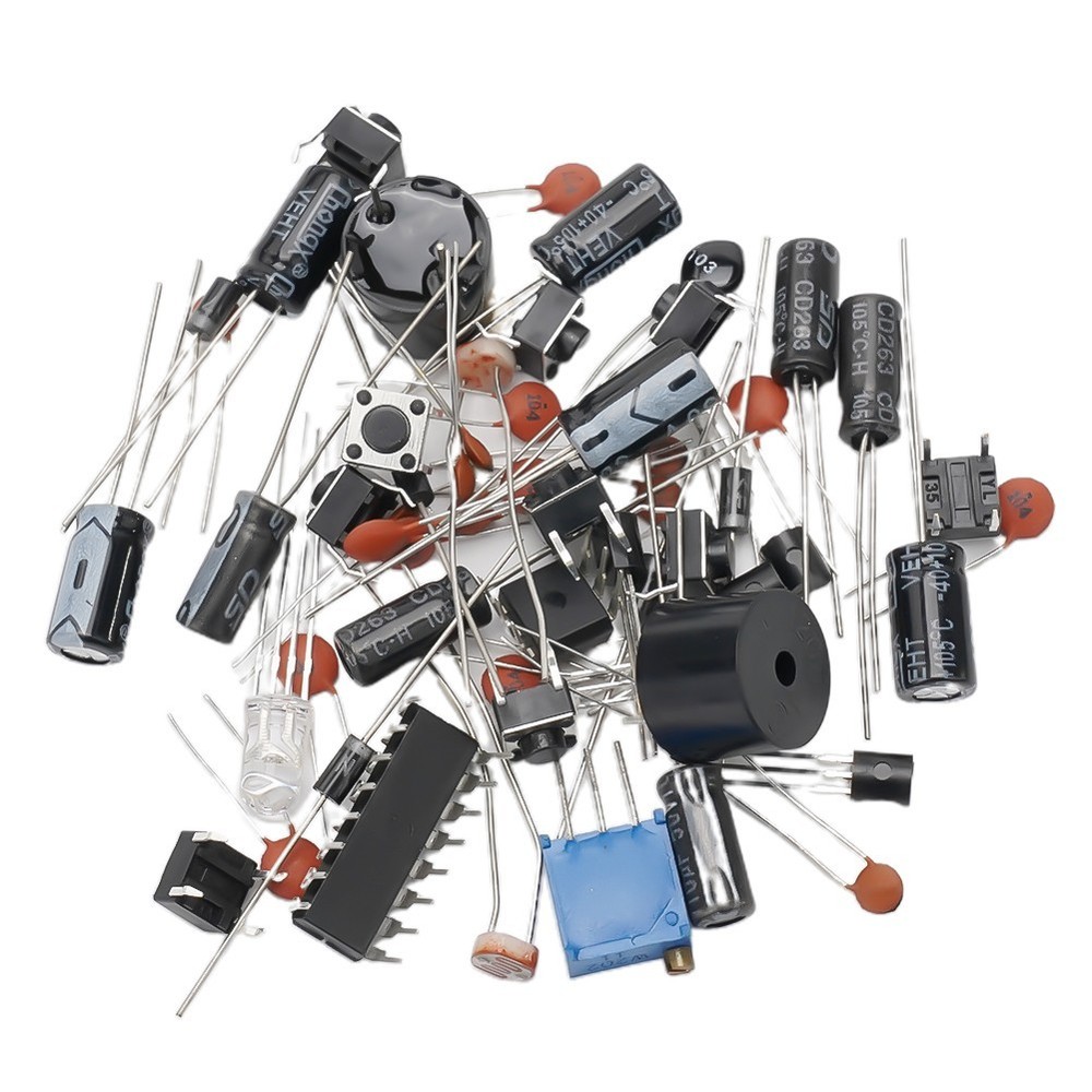 Electronics Component Starter Kit With 830 Tie-points Breadboard Cable Capacitor