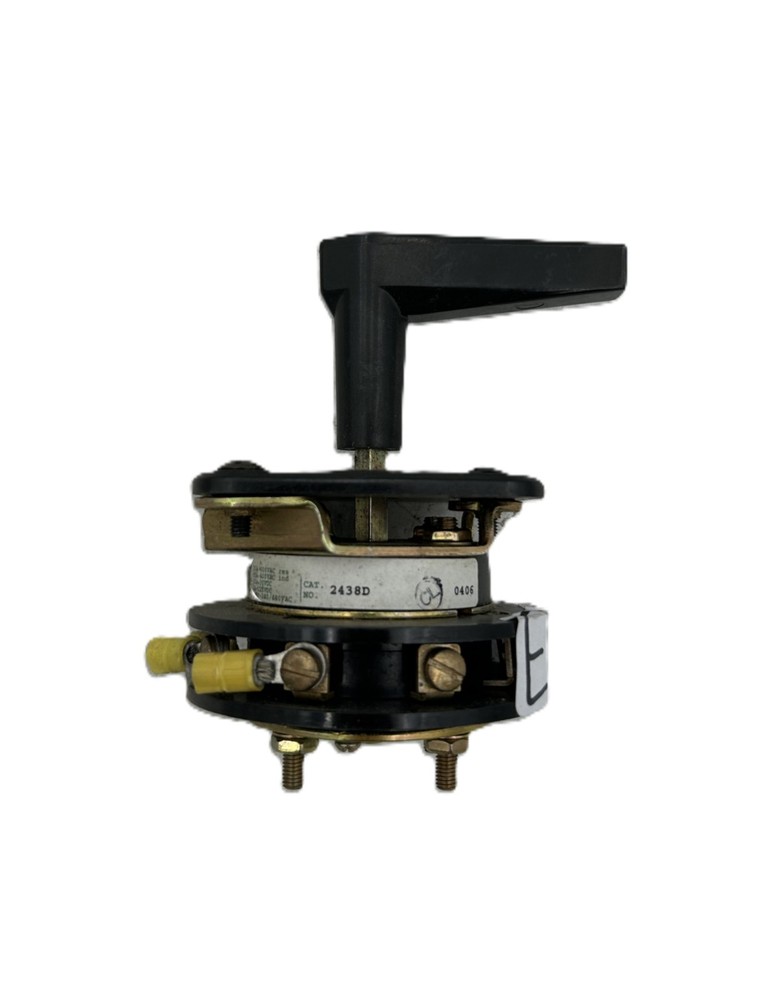 Electroswitch 2438D Rotary Panel Switch w/ Handle 20A 2Hp Series 24