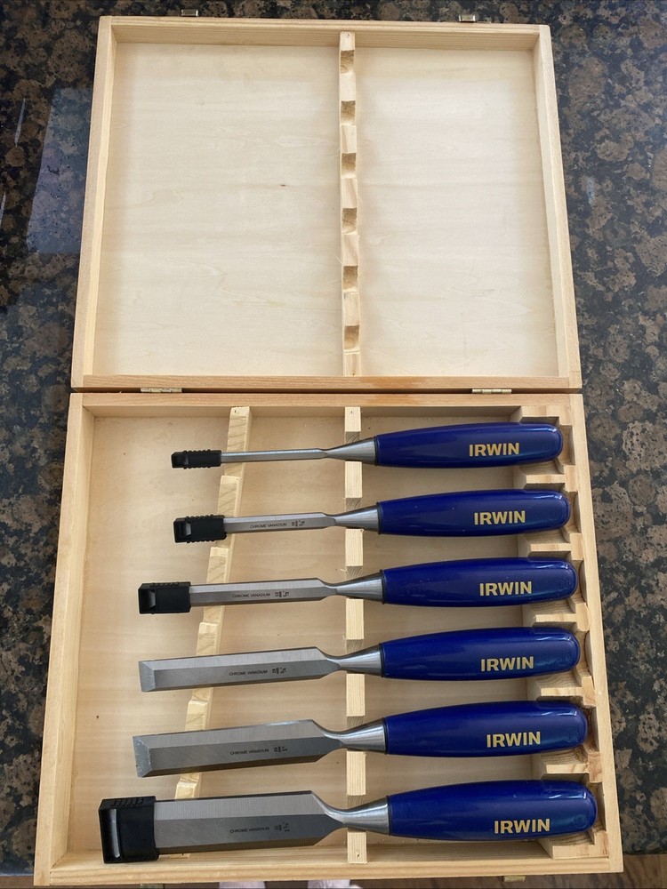 IRWIN Marples Chisel Set for Woodworking, 6-Piece