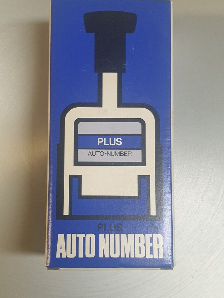 Vintage PLUS Numbering Machine Model E Made in Japan