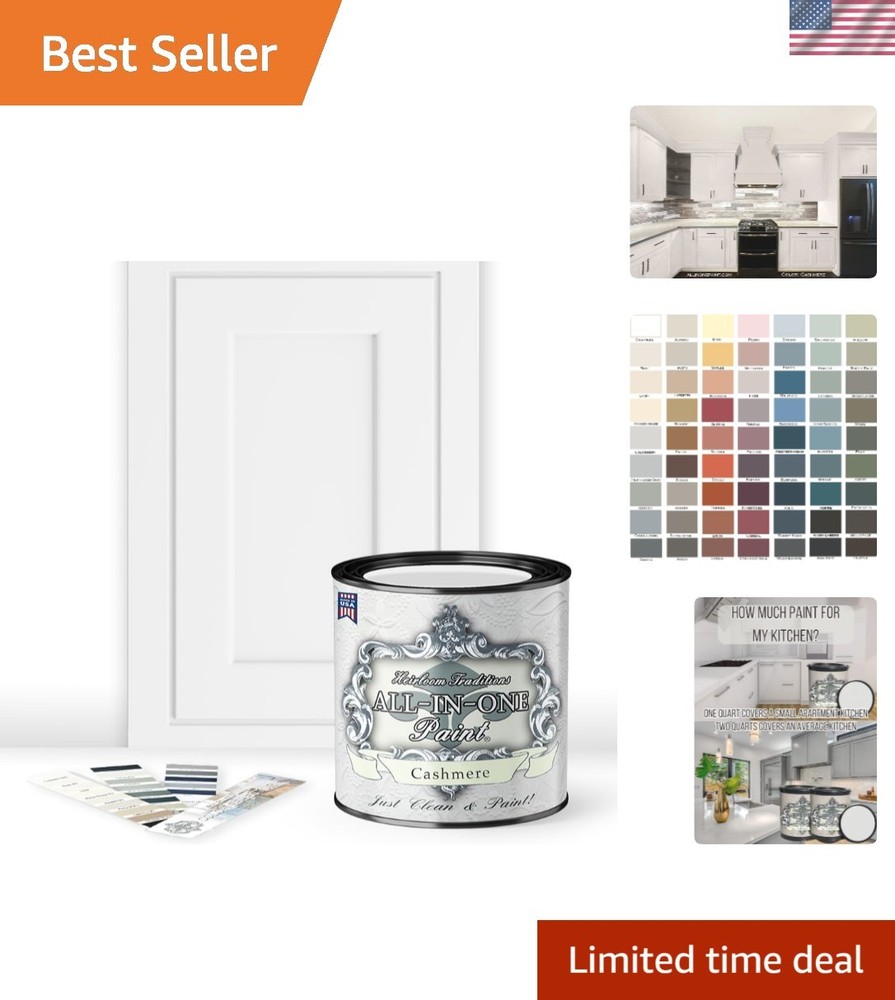 Durable ALL-IN-ONE Paint - Easy Application, 30 Color Card, 32oz Ergonomic Can