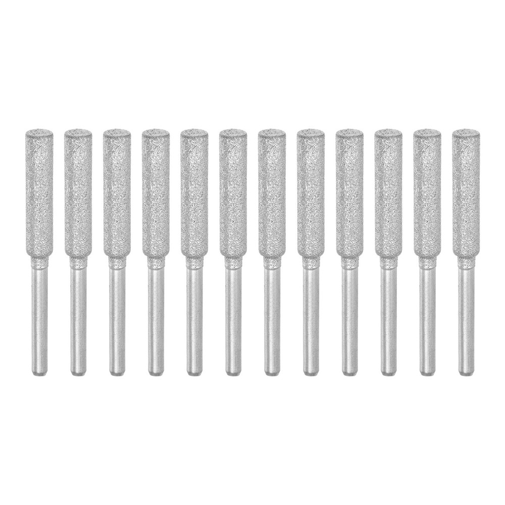 2Packs (12pcs) Diamond Coated Chainsaw Sharpener Bits 3/16" 4.8mm Grinder