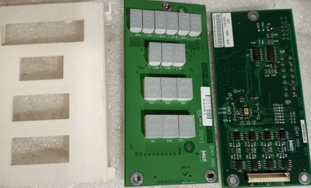 IGT S2000 7 SEGMENT DISPLAY BOARD