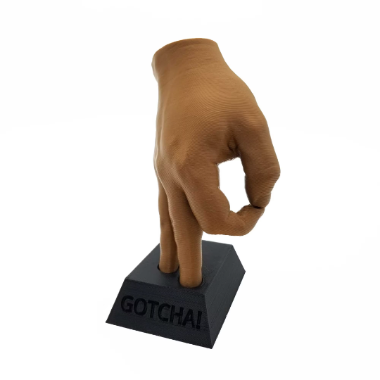 Gotcha! - Life Size Hands | Custom Text