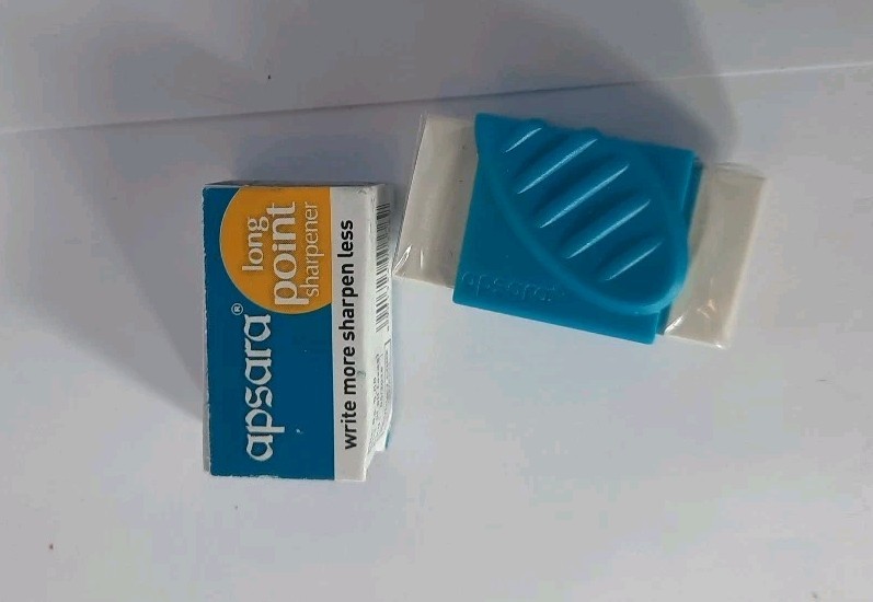 Apsara Absolute Extra Dark Pencil Free Cap Sharpener + Eraser School Home Office
