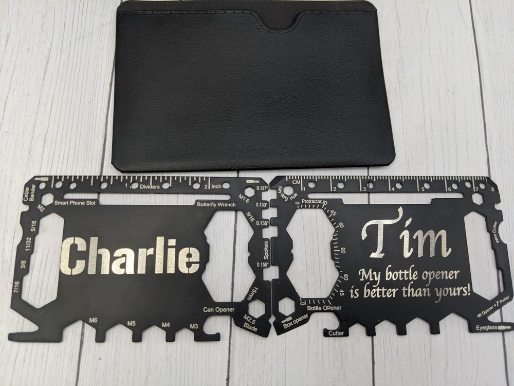 46 in 1 Credit Card Multi Tool - Personalized - Laser Engraved Multi Tool!