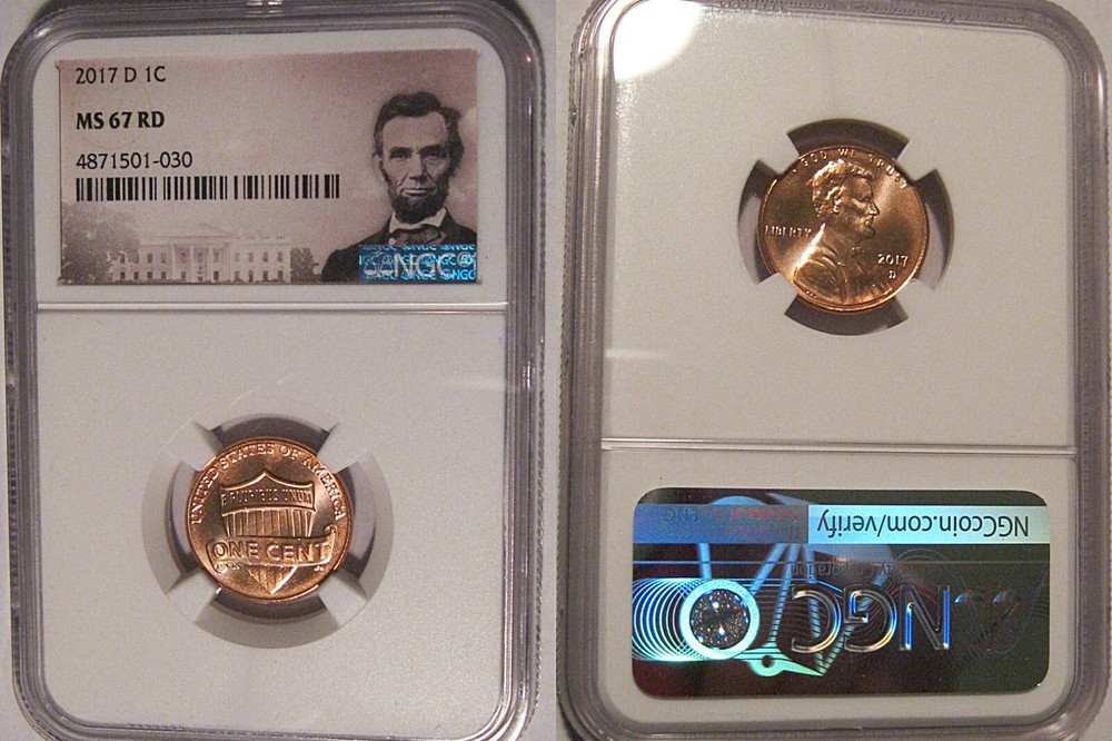 2017 D Lincoln SHIELD Cent 1c NGC MS 67 RD Lincoln Label
