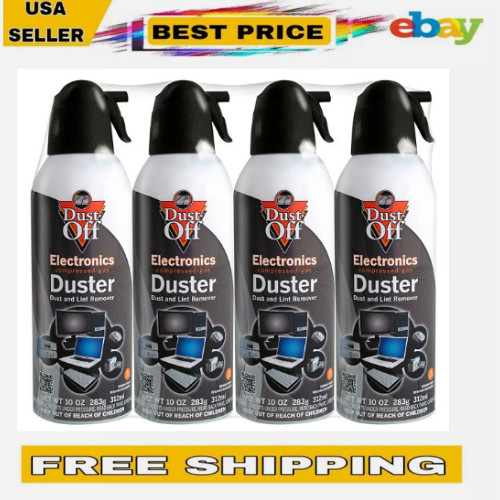 Falcon Dust Off Compressed Gas Duster 10oz 4 Pack