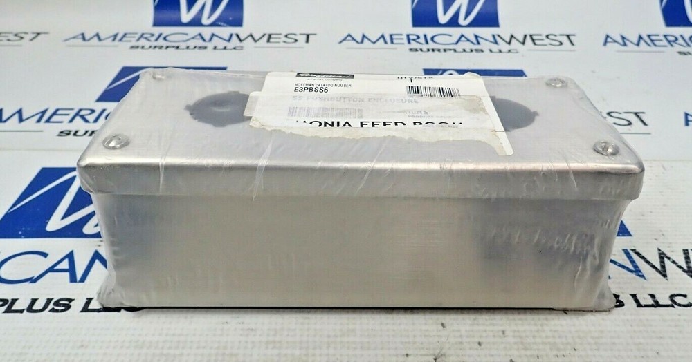 HOFFMAN E3PBSS6 SS PUSHBUTTON ENCLOSURE 3 HOLE STAINLESS STEEL