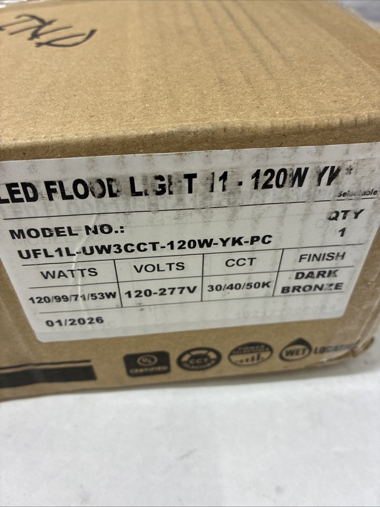 LED Flood Light Yoke Mount, Dark Bronze