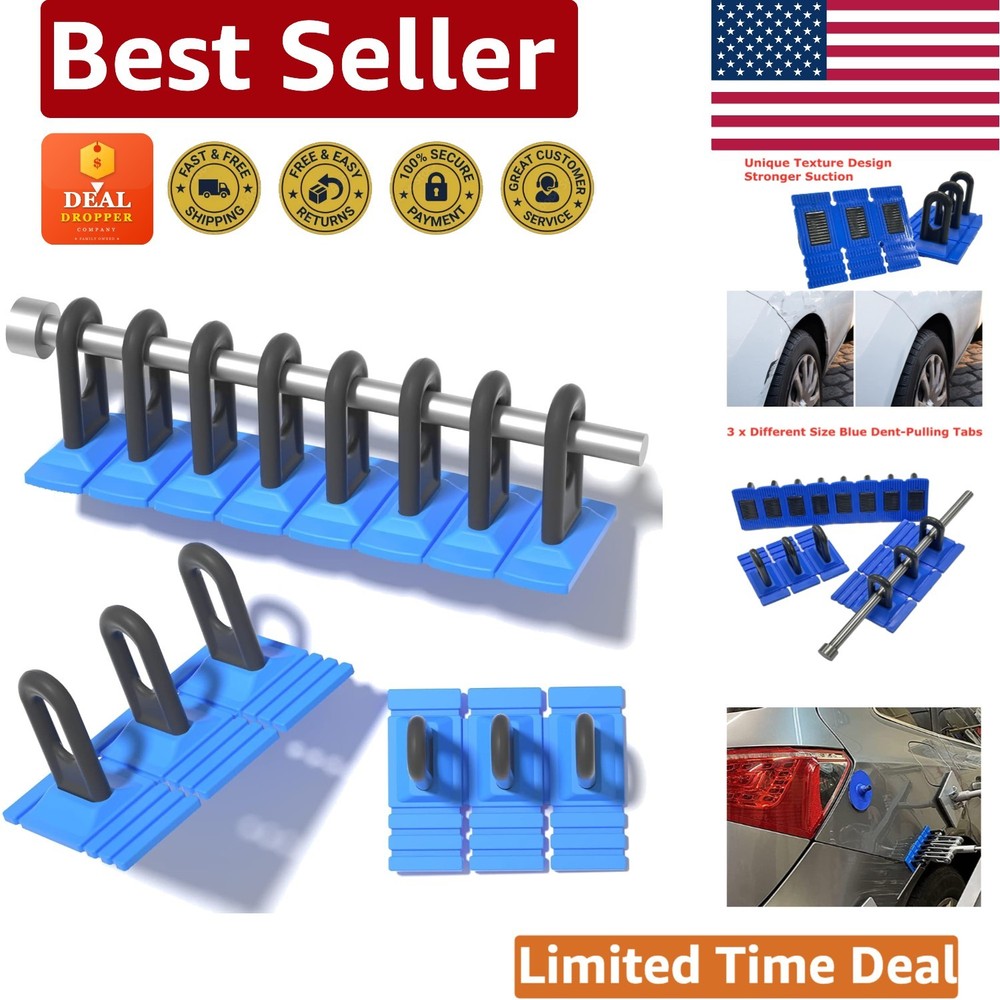 Quality Car Dent Removal Kit with Blue Glue Puller Tabs - Fast & Effective