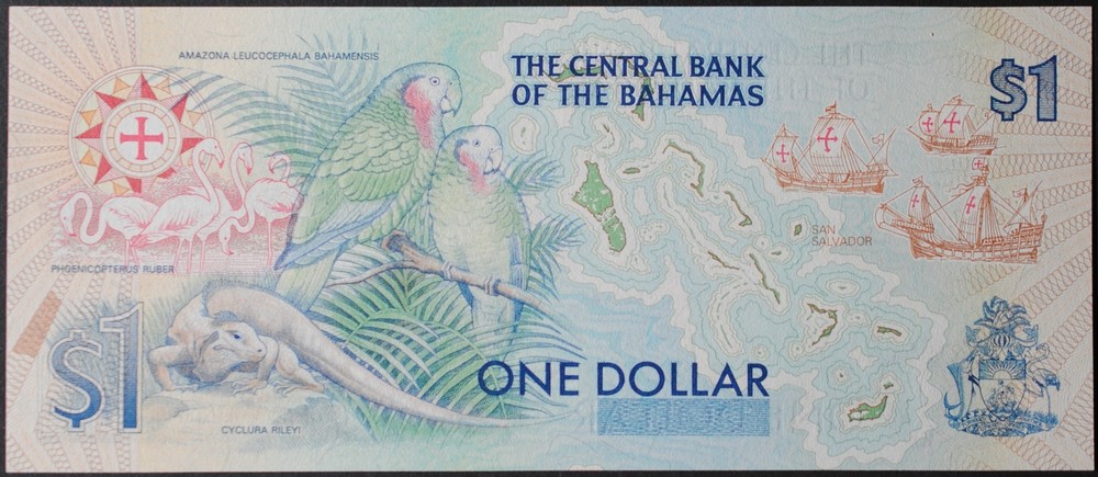 Bahamas P50a Dollar Gem Uncirculated