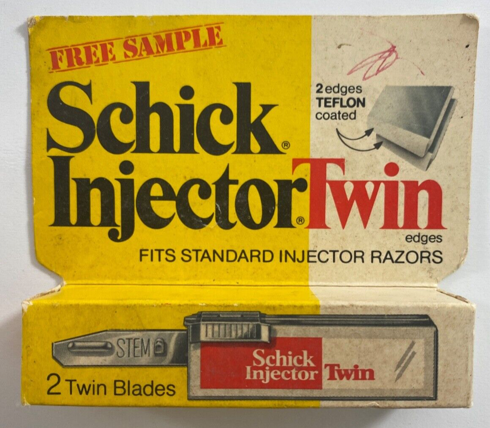 1973 Schick Injector Twin 2 Blade Free Sample - New In Package