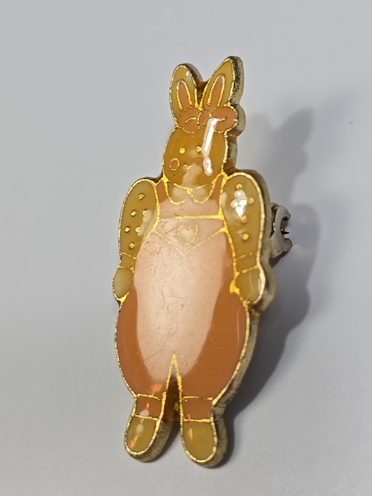 Rabbit With Overalls Lapel Pin