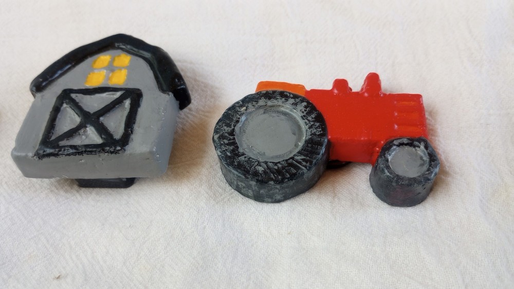 Barn Magnet Handmade Clay