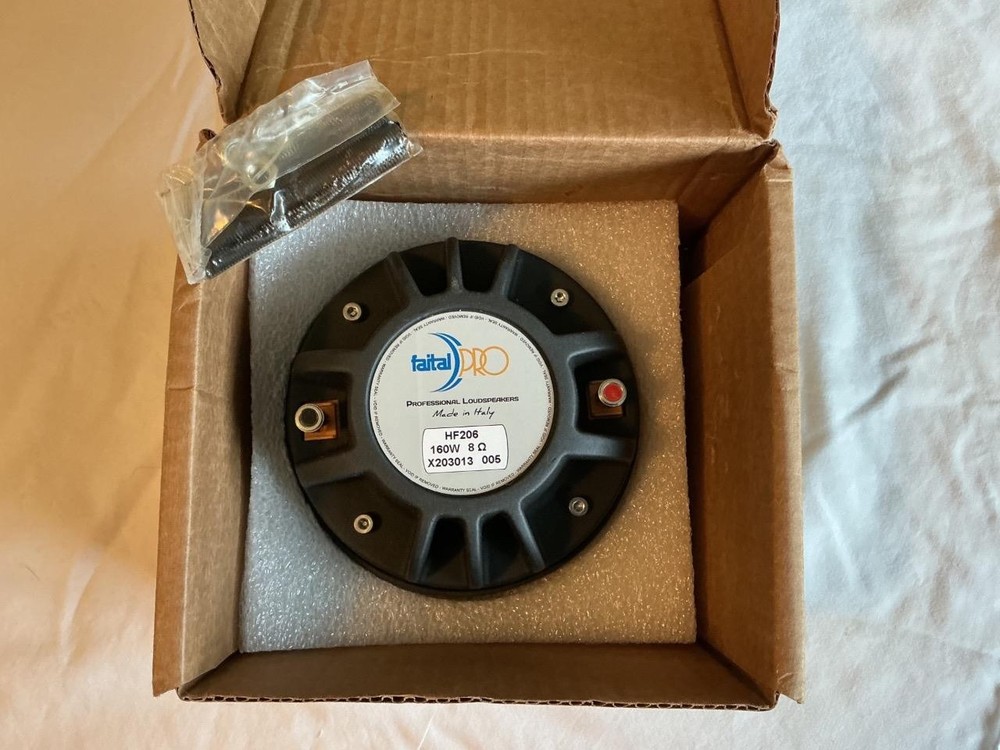 Faital Pro HF206-8 2-in High Frequency Dome Compression Driver, 8 ohms