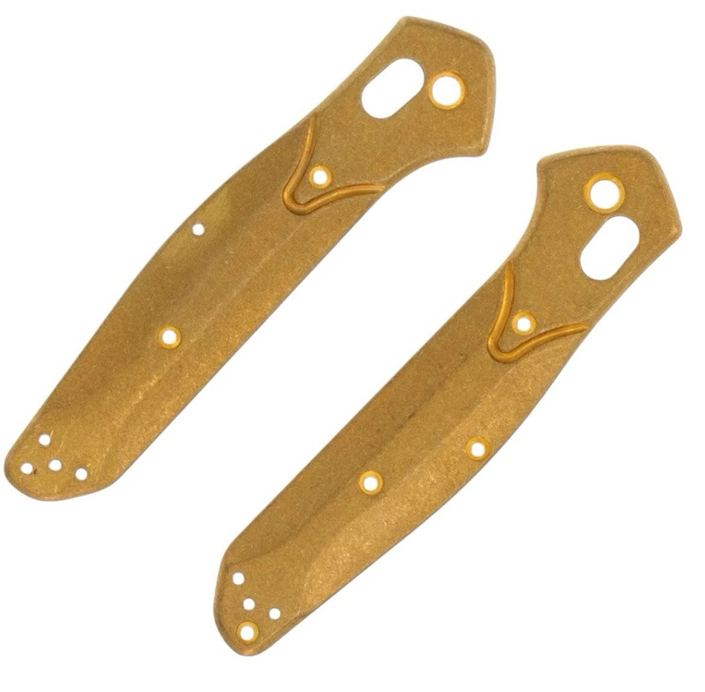 Scikio Custom Benchmade 940 Brass Handle Scales