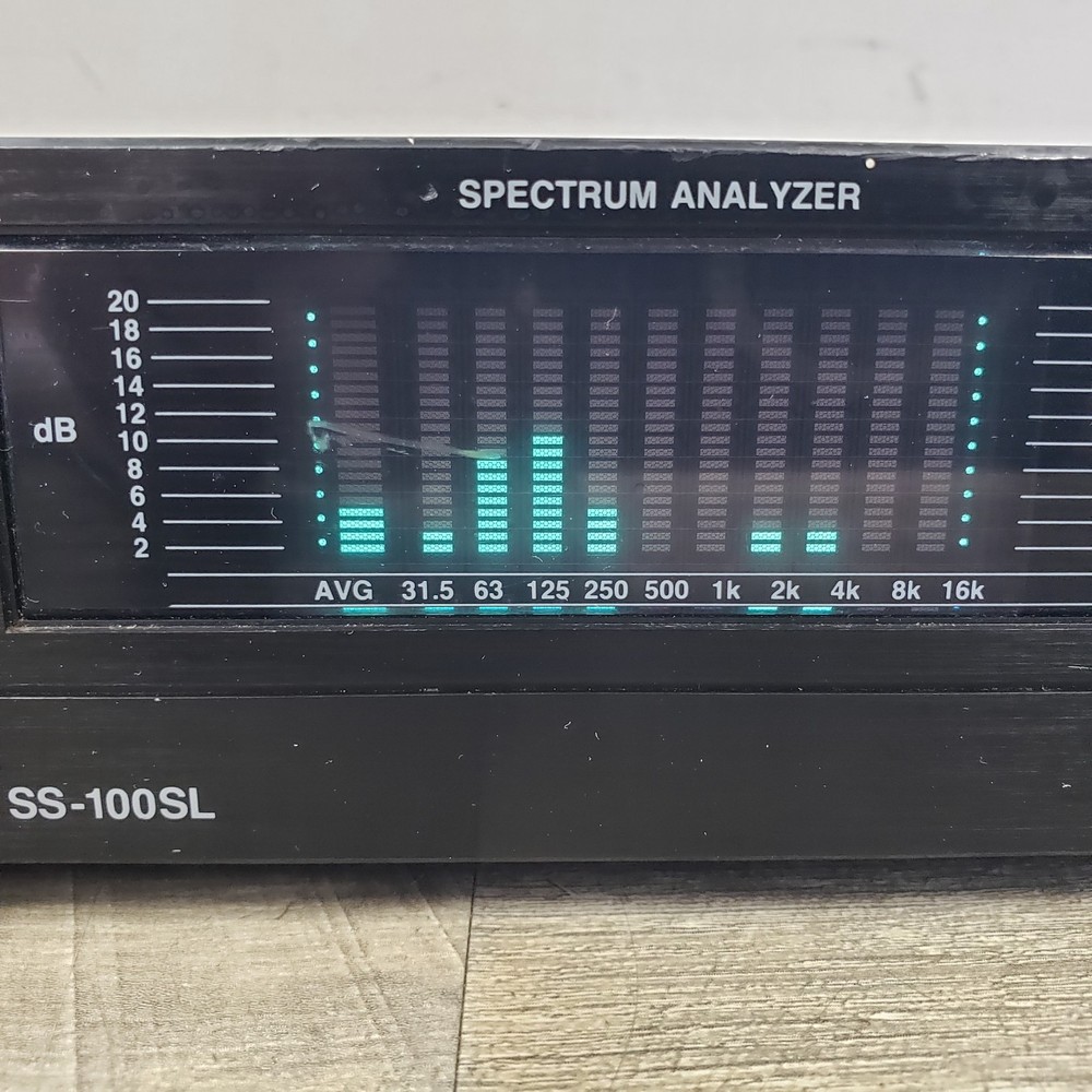 *Powers Up/READ* ADC SS-100SL Graphic Equalizer & Analyzer -Plays- *PARTS*