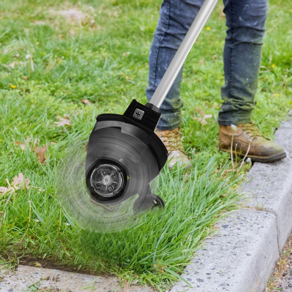 21V Cordless String Trimmer Edger WeedWhacker Grass Eater Lawn Cutter 2 Battery