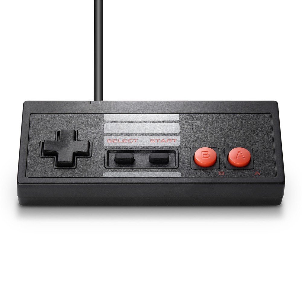 2 x USB Gaming Controller For Classic NES 8 Bit System Console Control Black US