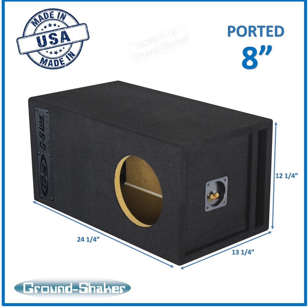 Single Ported X-Large Vented Ground-Shaker Subwoofer Enclosure Sub Box