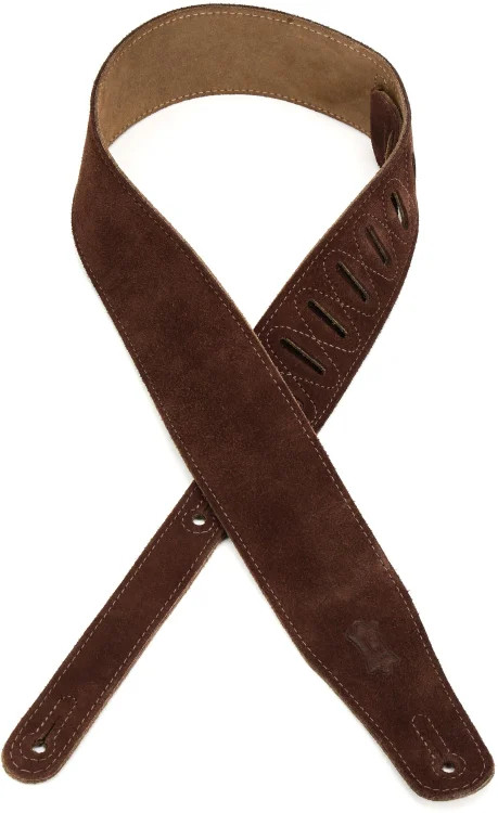 Levy's MS26 Suede Guitar Strap - Brown
