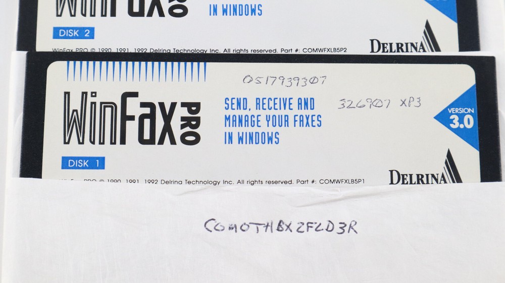 Winfax Pro V3.0 Fax Software Windows Vintage 5.25” Floppy Disk PC Computer