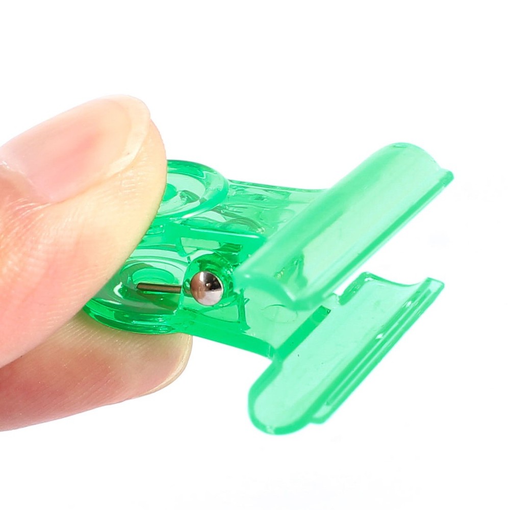 Office Stationery Plastic Documents Binder Clips Clamp Multicolor 12 Pcs