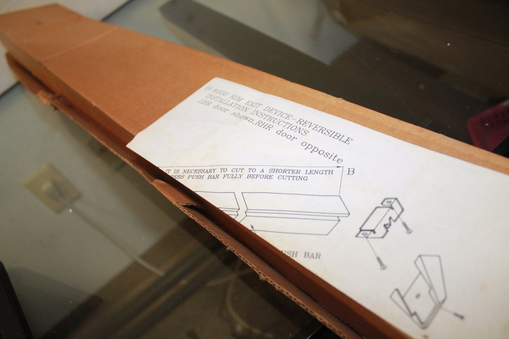 Cal-Royal 36" Push Bar Panic Exit Device Aluminum