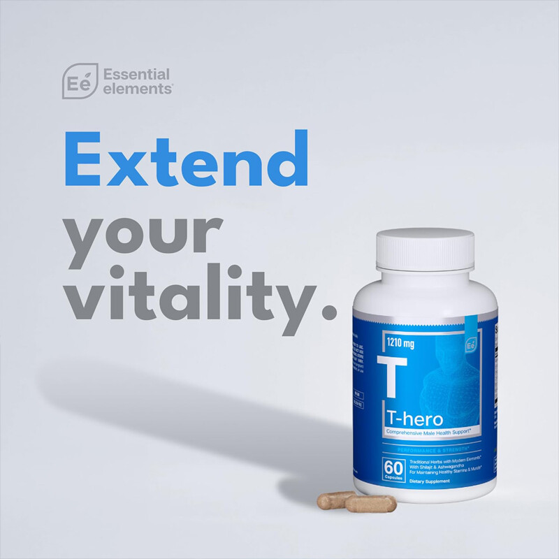 Basic elements T-Hero 1210 Mg Make up for nutritional deficiencies Boost energy