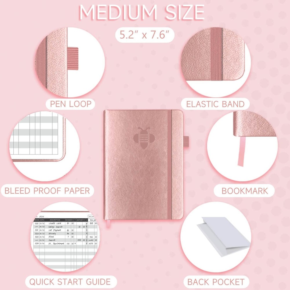 Check Register – Elegant Check Registers for Personal Checkbook with Check