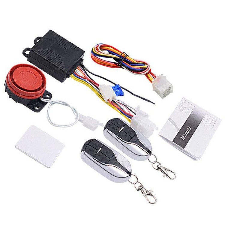 Motorcycle Smart 12V Security Alarm System with Remote Key & Vibration Sensor