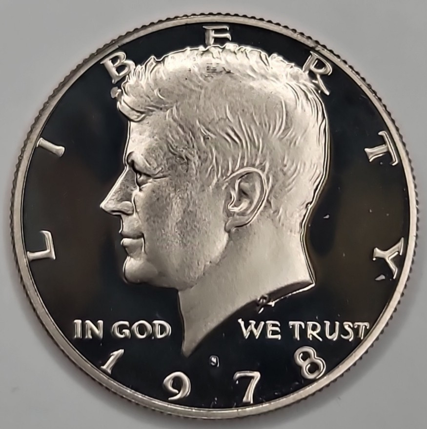 1978 S Gem Proof DCAM Kennedy Half Dollar - CN-Clad